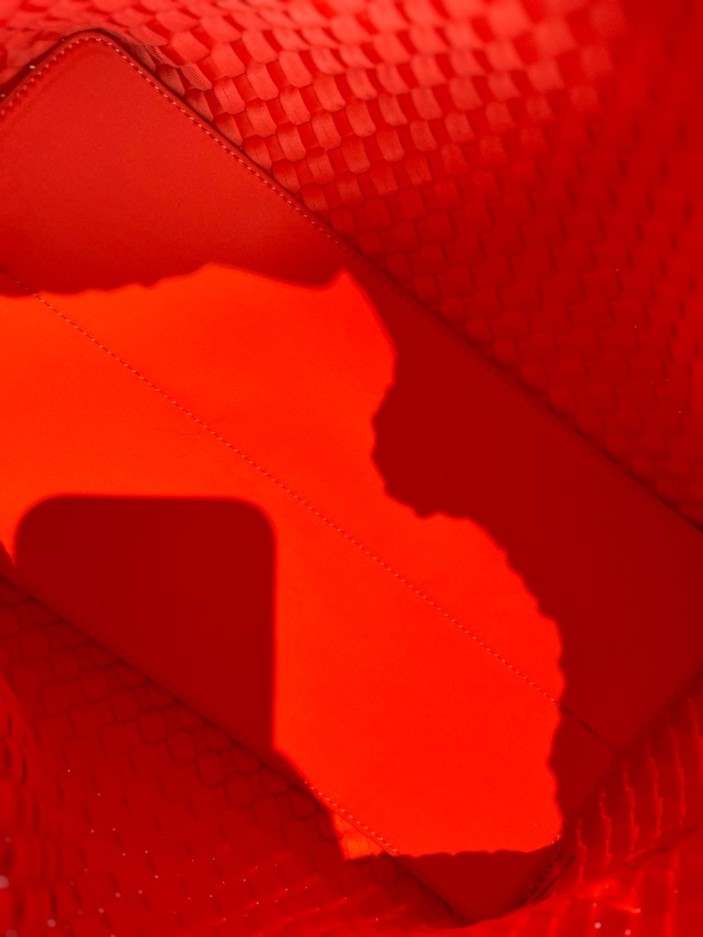 Naghedi Orange Woven Tote - Picture 6 of 13